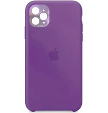 Накладка Silicone Case High Copy iPhone 11 Pro (With Metal Frame Camera Lens Protection) Deep Purple