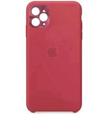 Накладка Silicone Case High Copy iPhone 11 Pro Max (With Metal Frame Camera Lens Protection) Red