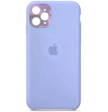 Накладка Silicone Case High Copy iPhone 11 Pro Max (With Metal Frame Camera Lens Protection) Lilac