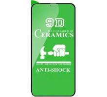 Захисне скло Full Glue Ceramics Anti-shock Glass iPhone 12 Pro Max Black (тех.пак)