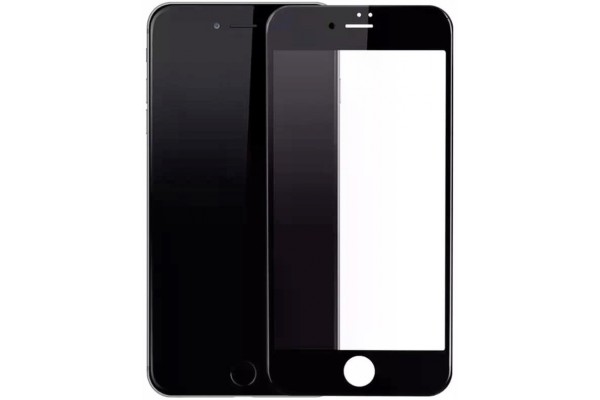 Захисне скло 4D+ сетка динамик Iphone 6/6S Plus Black (тех.пак)