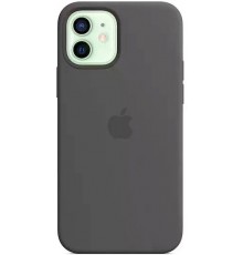 Накладка Silicone Case Original 1:1 Apple iPhone 12 mini with MagSafe Black