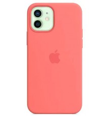 Накладка Silicone Case Original 1:1 Apple iPhone 12 mini with MagSafe Pink Citrus