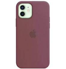 Накладка Silicone Case Original 1:1 Apple iPhone 12 mini with MagSafe Plum