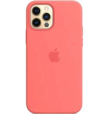 Накладка Silicone Case Original 1:1 Apple iPhone 12/12 Pro with MagSafe Pink Citrus