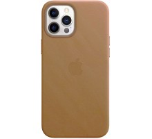 Накладка Leather Case Original 1:1 Apple iPhone 12/12 Pro MagSafe Saddle Brown