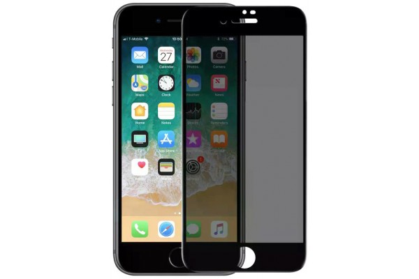 Захисне скло 3D Privacy Glass Apple iPhone 7 Plus/8 Plus black (тех.пак)