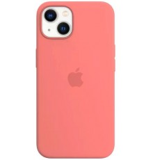 Накладка Silicone Case Original 1:1 Apple iPhone 13 with MagSafe and Splash Screen Pink Pomelo