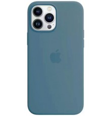 Накладка Silicone Case Original 1:1 Apple iPhone 13 with MagSafe and Splash Screen Blue Jay