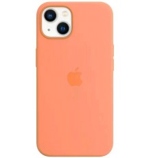 Накладка Silicone Case Original 1:1 Apple iPhone 13 Pro Max with MagSafe and Splash Screen Marigold