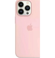 Накладка Silicone Case Original 1:1 Apple iPhone 13 Pro Max with MagSafe and Splash Screen Chalk Pink