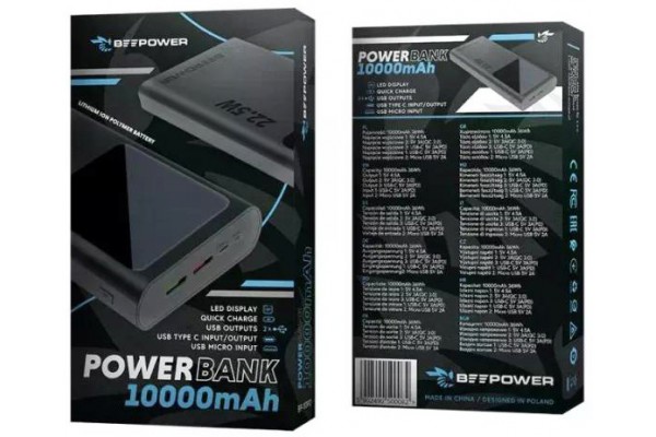 УМБ BeePower BP-10PD 10000mAh 22.5W Black