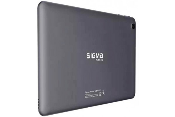 Планшет Sigma Tab A1020 4G Gray 10.1", TFT, Quad Core, 1.8Ghz,3Gb/32Gb, BT4.2, 802.11 a/b/g/n , GPS/A-GPS/Beidou/Galileo, 2MP/5MP, Android 11,