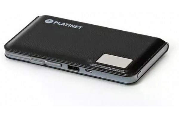 УМБ PLATINET 12000mAh 2,1A polymer USB + LCD BLACK [43799]