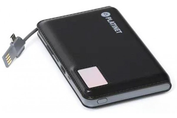 УМБ PLATINET 12000mAh 2,1A polymer USB + LCD BLACK [43799]
