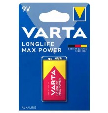 Батарейка VARTA LongLife Max Power 6LR61 9V (крона) 1шт./уп.