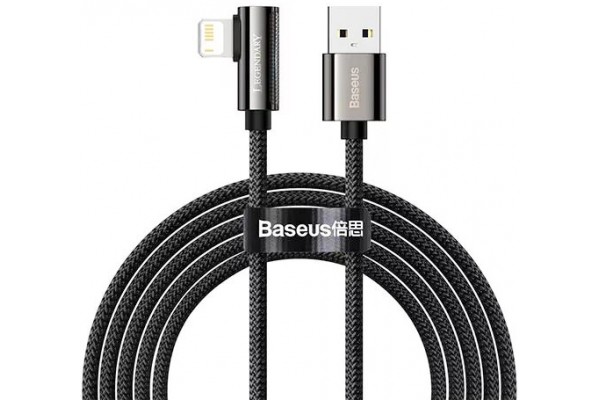 Дата кабель BASEUS Legend Elbow CALCS-A01 Lightning 2m 2.4A Black