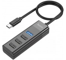 USB hub HOCO HB25 USB-C to 4 x USB3.0 black
