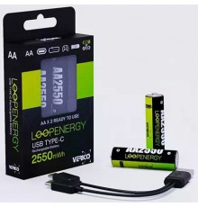 Ак. Verico Loop Energy AA USB Type-C 1700mAh Li-ion 2шт./уп.