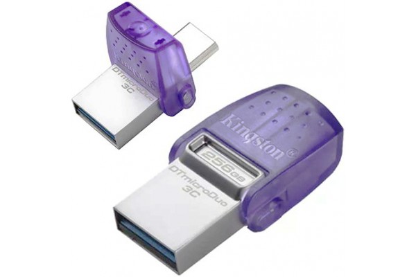 Kingston USB 256Gb DT microDuo 3C 3.2 (Type-A/Type-C) (200Mb/s)