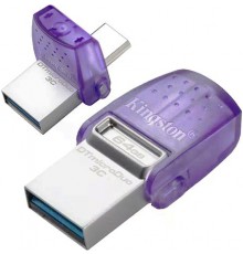 Kingston USB 64Gb DT microDuo 3C 3.2 (Type-A/Type-C) (200Mb/s)