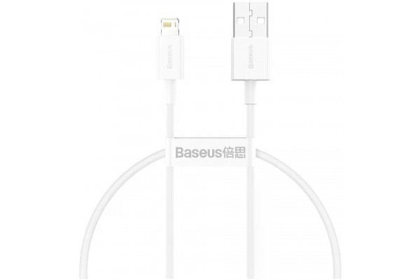 Дата кабель BASEUS Superior Series CALYS-02 Lightning 0.25m 2.4A White