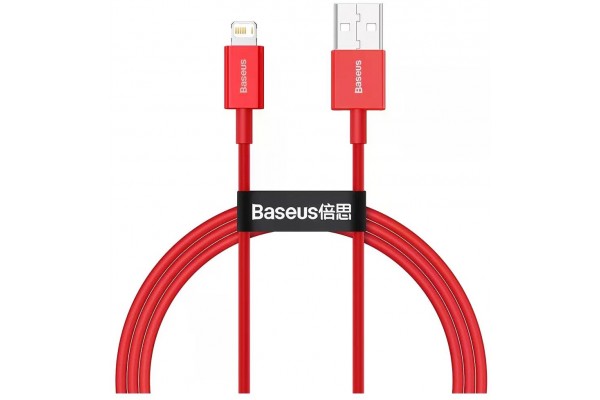 Дата кабель BASEUS Superior Series CALYS-A09 Lightning 1m 2.4A Red