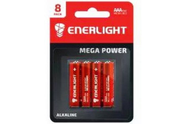 Батарейка Enerlight Alkaline Mega Power LR3 8шт./уп.
