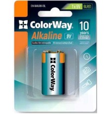 Батарейка ColorWay Alkaline Power 6LR61 9V (крона) 1шт./уп.