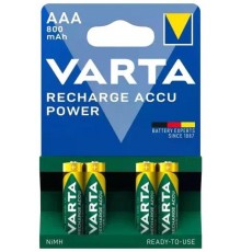 Ак. VARTA RECHARGEABLE ACCU NI-MH AAA 800mAh 4 шт./уп.
