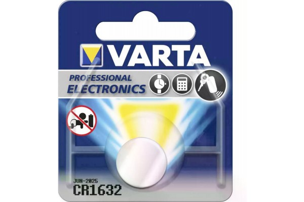 VARTA CR1632 Lithium (140 mAh) 1шт./уп.