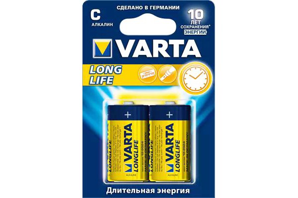 Батарейка VARTA LongLifeExtra LR14 2шт./уп.