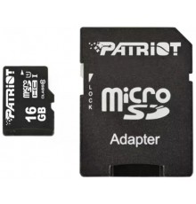 Patriot MicroSDHC 16GB UHS-I (Class 10) LX Series +SD adapter