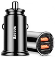 АЗП BASEUS Circular Plastic CCALL-YD01 2USB QC3.0 30W Black