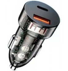 АЗП Jellico F12 USB+USB-C 30W Black