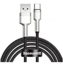 Дата кабель BASEUS Cafule Metal Data CAKF000201 Type-C 2m 66W Black