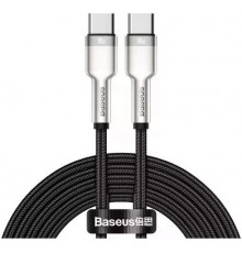 Дата кабель BASEUS Cafule Metal CATJK-D01 Type-C to Type-C 100W 2m 5A Black