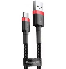Дата кабель BASEUS Cafule CATKLF-U91 Type-C 3m 2A Red/Black