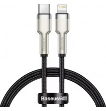 Дата кабель BASEUS Cafule Metal CATLJK-B01 Type-C to Lightning PD 20W 2m Black