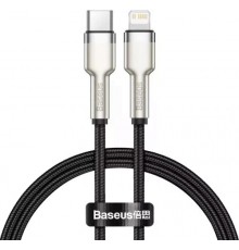 Дата кабель BASEUS Cafule CATLJK-01 Metal Type-C to Lightning 0,25m 20W Black