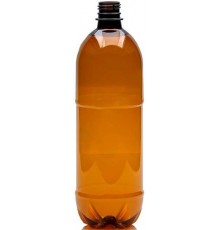 Пляшка ПЕТ 1 л. росінка коричнева (120шт)