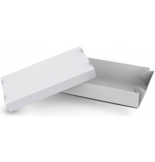 Коробка MIDI кришка-дно для суші (солодощів) без вікна біла