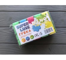 Губка для посуду пориста Super Luxe 5 шт