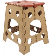 Табурет розкладний Planet 36 см коричнево-бежевий