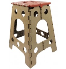 Табурет розкладний Planet 45 см коричнево-бежевий