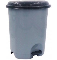 Відро для сміття з педаллю Planet №5 50 л антрацитове-сіре