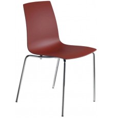 Стілець Papatya X-Treme S матовий червона цегла, низ хром