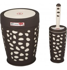 Набір для ванної кімнати Planet Stone 2 предмета коричневи...