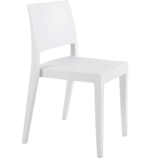 Стілець Papatya Gyza матовий білий