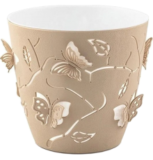 Горщик для квітів 3D 0,7 л бежевий